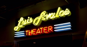 Luis Avalos Theater Neon Sign