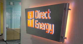 Direct Energy back-lit sign