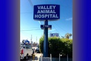 Valley Animal Hospital Pole Sign