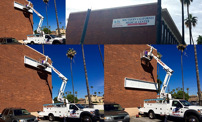 Southern California Medical Clinic Wall Sign Installation